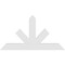 Ekena Millwork Saratoga Architectural Grade PVC Gable Bracket, 60"W x 32 1/2"H x 2"D x 6"F, 13/12 Pitch GBP060X33X0206SAR00 - alternate 2